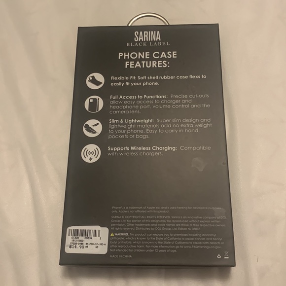 Bedazzled iPhone 12/12 Pro Case - Picture 2 of 2